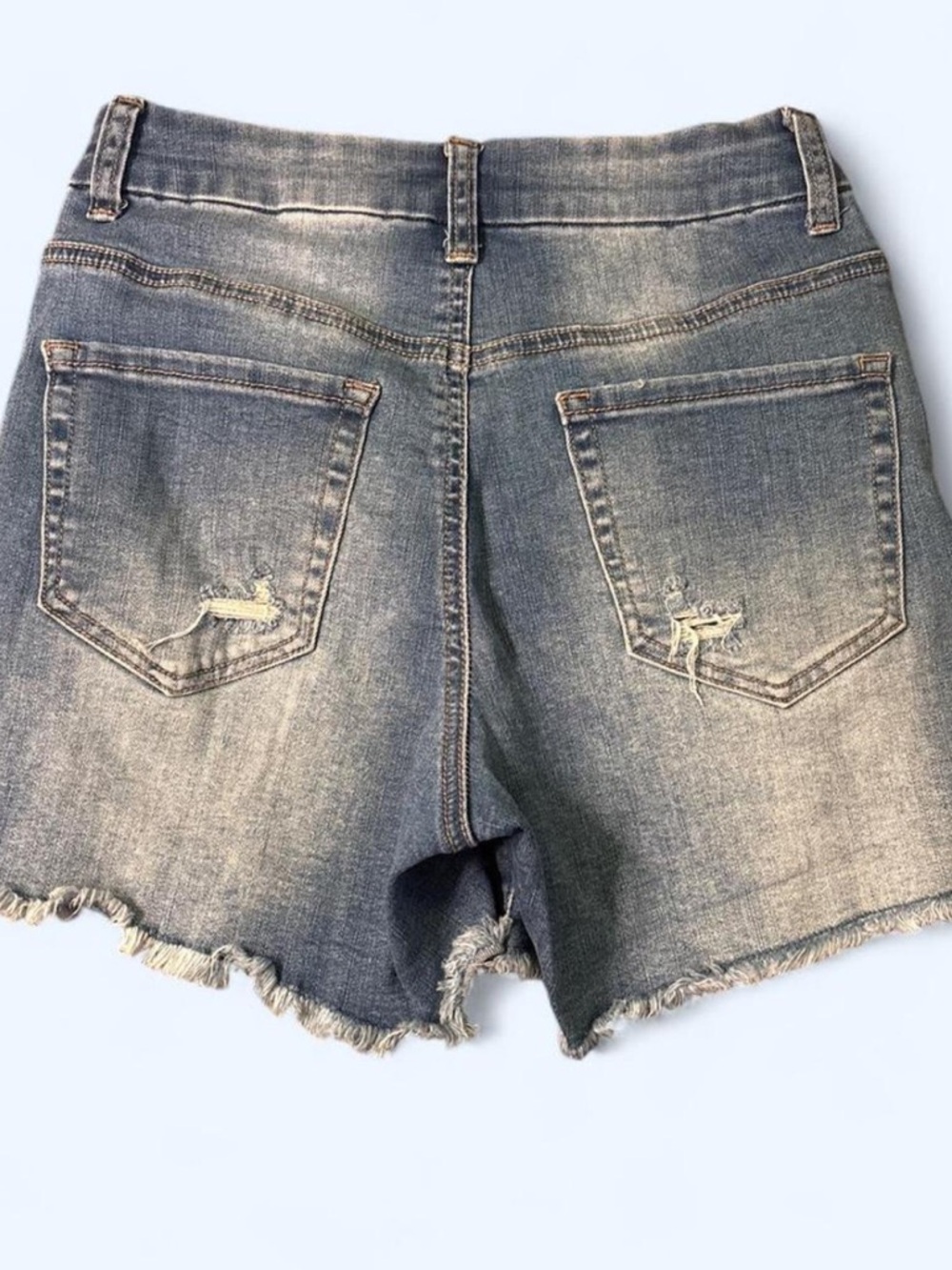 rue21 Curvy High-Rise Distressed Denim Shorts - Picture 6 of 6